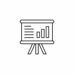 data presentation icon sign vector