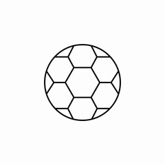 Obraz premium football ball icon sign vector