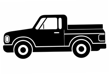 pickup  silhouette vector © Sana van Designer