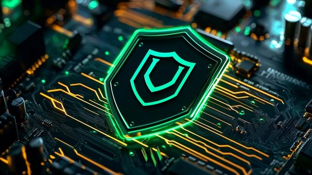 Intricate printed circuit board design emphasizing technology.