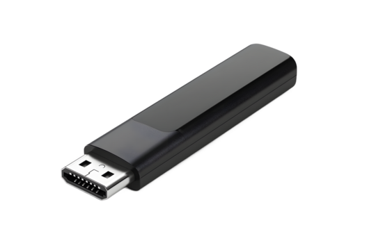 Silver USB memory stick data storage device on transparent background, highly detailed photo for technology, computing and data concepts