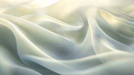 Obraz premium Delicate, flowing fabric with soft, subtle light.