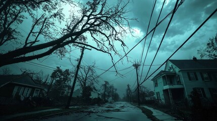 The Aftermath of Wind Damage to Power Lines