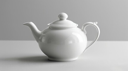 Household Everyday Items Isolated white ceramic cup on white background