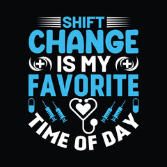 Nurse day typography t shirt design 