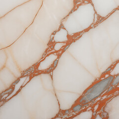 Elegant White Onyx Marble Texture with Red Veins