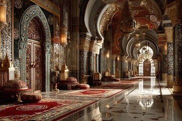 Obraz premium Spiritual Significance: Honoring the Sacred Importance of the Islamic New Year. Generative Ai