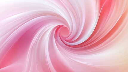 Abstract swirl design in soft pink and white hues.