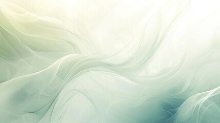 Abstract depiction of flowing, pale fabric.