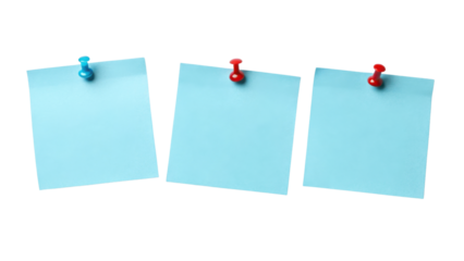 Colorful sticky notes pinned to surface create organized and vibrant workspace. These notes are perfect for reminders and ideas