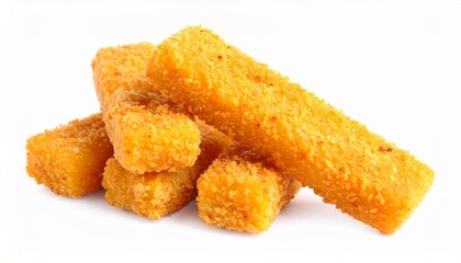 fried chicken wings on white background