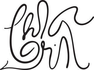 Obraz premium Bold flowing script letters form a dynamic and artistic