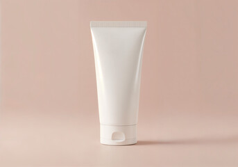 tube of cosmetic with empty branding areas