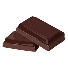 Vector icon image of chocolate one of the most common food flavors