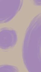 This image uses an abstract blurred light purple circle brush on a soft beige background. The circle edges are soft and diffused.