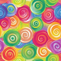 Vibrant colorful swirls blending together to create an abstract and eye-catching design