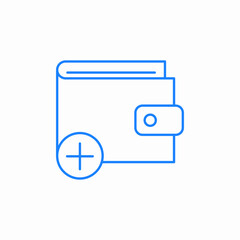 add money wallet icon sign vector