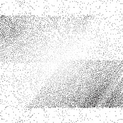 A gradient transition showcases a scattered arrangement of black and white dots.