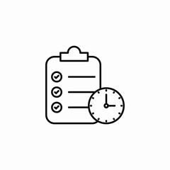 task performance icon sign vector