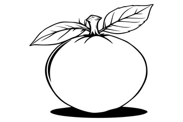 Brazilian guava minimal outline art