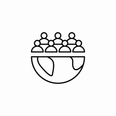 world community icon sign vector