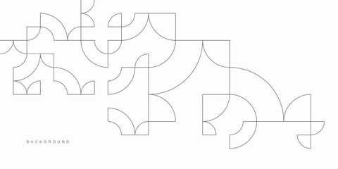 Abstract geometric technological background. Vector creative design.