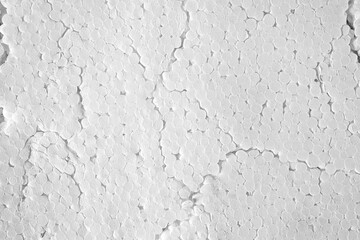 Intricate patterns of hexagonal structures in white surface texture