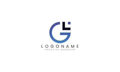 Minimalist GL Logo for Branding and Identity. © logoNestX