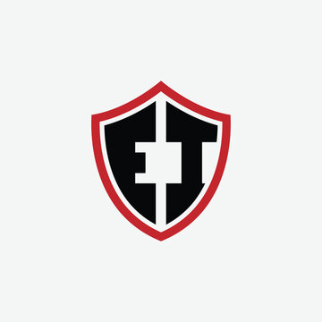 631 shield logo shape letter alphabet educational learning E I