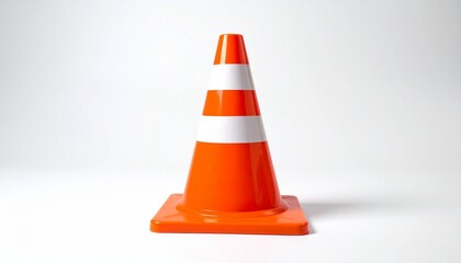 traffic cone isolated on white