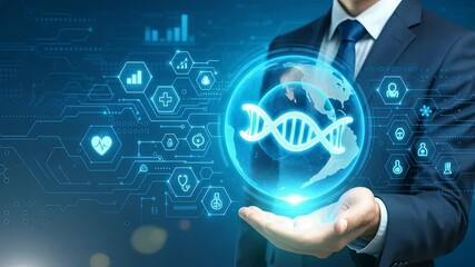 Global DNA Technology and Genetic Research Innovation with Digital Healthcare and Biotechnology Interface
- Powered by Adobe