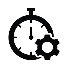 Have a look at this premium glyph icon of time management