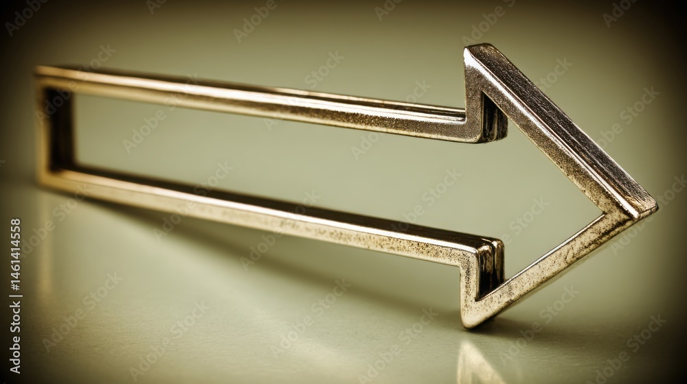 Poster close-up of a metal object resting on a table representing neutral divergence and unbiased deviation