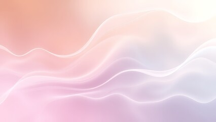 Fototapeta premium パステルカラーの優しいグラデーションウェーブ