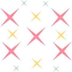 Groovy Sparkles Seamless Pattern