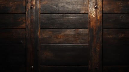 Aged Dark Wood Plank Wall Texture
