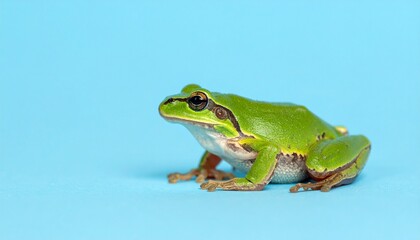 adorable frog wallpaper with blue background