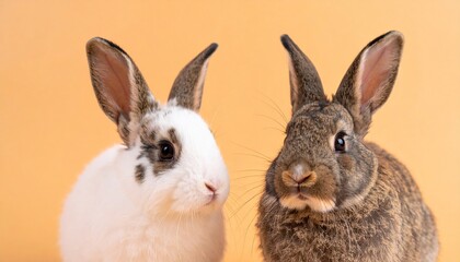 Obraz premium rabbit wallpaper with interesting background