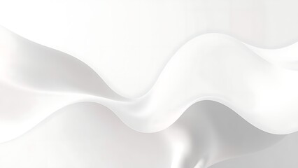 Obraz premium 純白のシルクが描く柔らかな起伏
