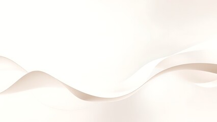 Obraz premium アイボリー色の繊細なペーパーウェーブ