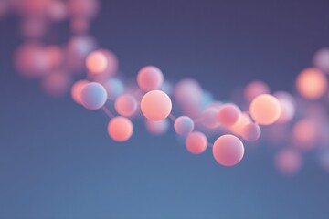 simple abstract design illustrating bioethical concept featuring interconnected cells and dna strands soft pastel colors