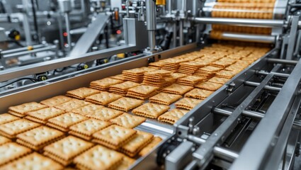 Cracker Production Line at Factory