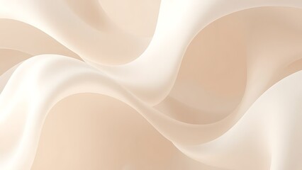 Obraz premium アイボリー色のオーガンジーが描く優美なウェーブ