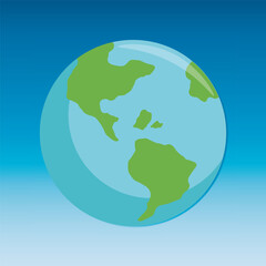 earth globe vector illustration