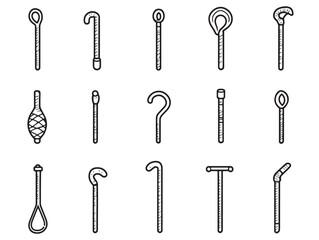 Cane Line Art Stylish Vector Illustration for Home Decor Ideas