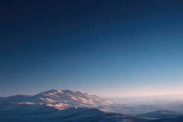 vast desert landscape under clear blue sky featuring fine sand textures and gentle dunes minimalistic