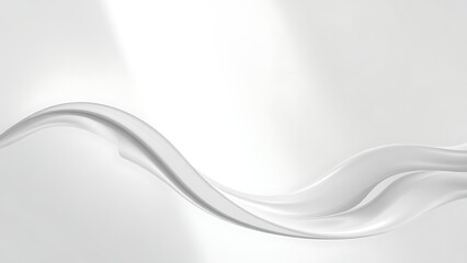 Obraz premium 白銀の液体アートと光の反射