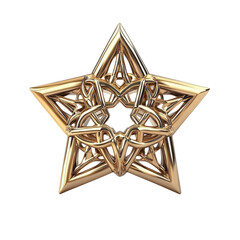 Ornate golden star design (2)