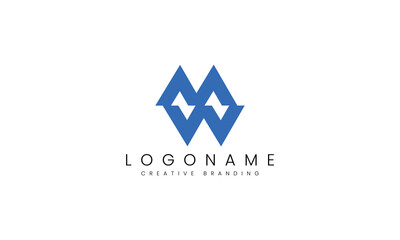 Minimalist MW Logo for Branding and Identity.