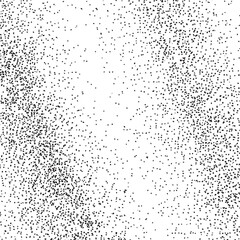 Obraz premium A dense scattering of small dark dots covers a white background.